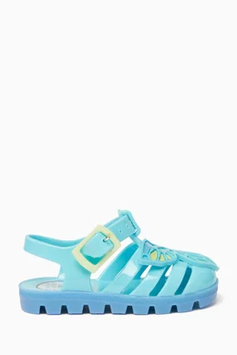 Yellow jelly sandals top