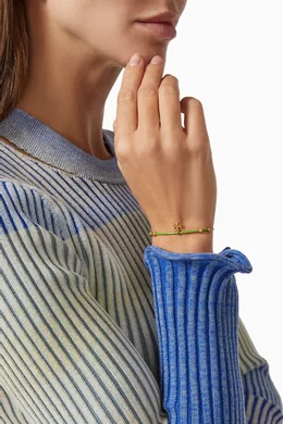 Buy Tory Burch Multicolour Kira Beaded Bracelet in Leather For Women Online Ounass UAE