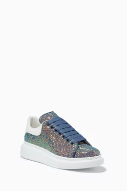 Buy Alexander McQueen Green Oversized Sneakers in Glitter For Women Online Ounass UAE