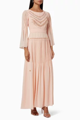 Embellished peplum dress clearance