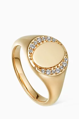 Buy Astley Clarke Gold Biography Sapphire Signet Ring in 18kt Gold Vermeil For Women Online Ounass UAE