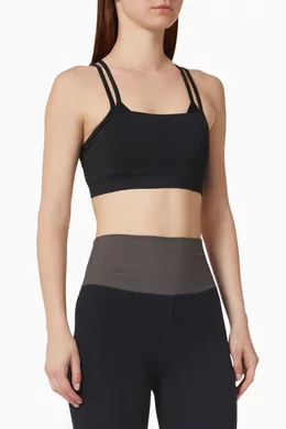 Buy Nike Black Nike Yoga Dri-FIT ADV Indy Seamless Sports Bra in - Main Image
