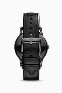 Emporio armani luigi black watch top