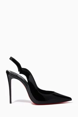 Buy Christian Louboutin Black Hot Chick Sling Pumps in Patent Leather For Women Online Ounass UAE