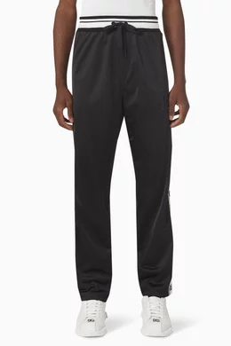 Buy Dolce Gabbana Black Tennis Stripe Track Pants in Jersey For Men Online Ounass UAE
