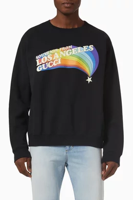 Gucci rainbow sweatshirt online