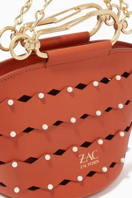 Buy ZAC Zac Posen Brown Belay Mini Bucket Bag in Leather For Women Online Ounass UAE