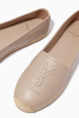 Leather Espadrilles Saint Laurent Signature Espadrilles SAINT