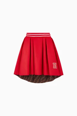 Buy Fendi Red Logo Skirt in Polyester For Girls Online Ounass UAE