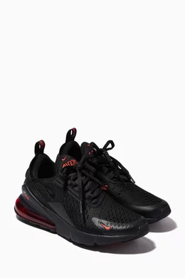Buy Nike Black Air Max 270 Sneakers in Knit Textile For Boys Online Ounass UAE