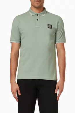 Stone island green polo shirt top