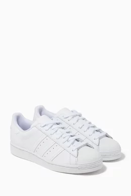 Buy adidas White Holographic Superstar Sneakers For Boys Online
