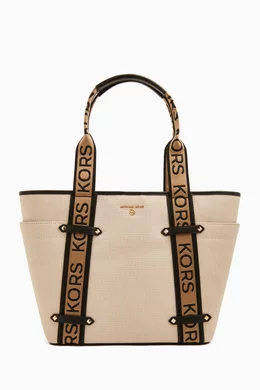 Buy Michael Kors Black Large Maeve Tote Bag in Canvas For Women Online Ounass UAE