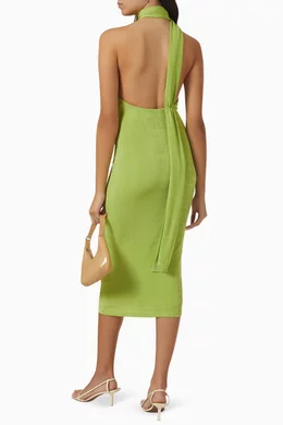 Buy Misha Green Nicollette One-shoulder Midi Dress in Stretch-jersey For  Women Online | Ounass UAE
