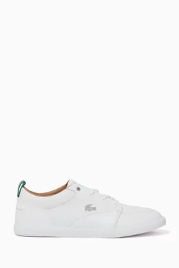 Buy Lacoste White Bayliss Sneakers in Leather For Men Online Ounass UAE