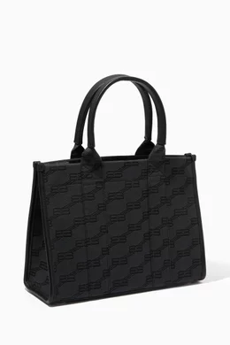 ユニセックス BB Monogram HARDWARE 2.0 tote BALENCIAGA Buy Balenciaga Brown Hardware 2.0 Medium Tote Bag in BB