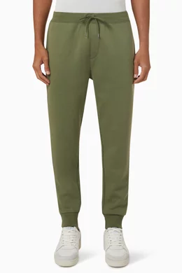 Buy Polo Ralph Lauren Green Athletic Sweatpants in Cotton For Men Online Ounass UAE