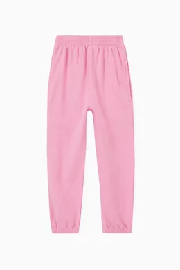 Buy Balenciaga Pink Logo Jogging Pants in Cotton For Boys