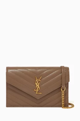 Monogram chain wallet ysl clearance