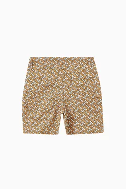 Buy Burberry Orange Monogram Print Shorts in Cotton For Boys Online Ounass UAE