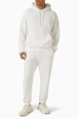 Buy Emporio Armani White Joggers in Cotton Jersey For Men Online Ounass UAE