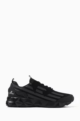 Buy Emporio Armani Black EA7 C2 Kombat Sneakers in Mesh For Men Online Ounass UAE