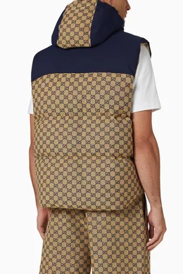 Buy Gucci Multicolour Monogram Padded Vest in Cotton blend For Men Online Ounass UAE