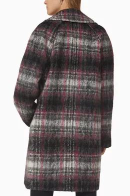 Buy KARL LAGERFELD Grey Check Tailored Coat For Women Online Ounass UAE