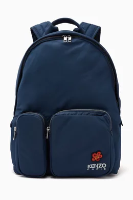 Buy KENZO Blue Seasonal Graphic Backpack in Nylon For Men Online Ounass UAE