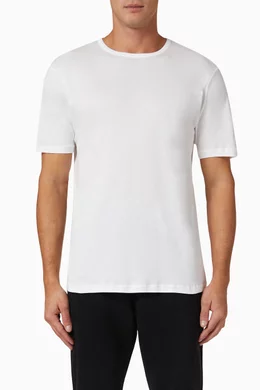 Buy Sunspel White T shirt in Sea Island Cotton For Men Online Ounass UAE