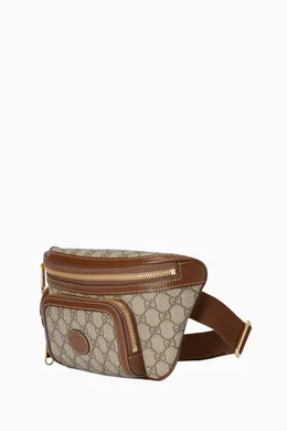 Gucci men's gg supreme belt bag best sale