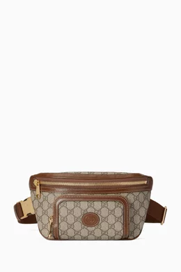 Buy Gucci Black GG Large Belt Bag in Supreme Canvas For Men Online Ounass UAE