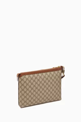 Buy Gucci Brown GG Supreme print Messenger Bag in Canvas Leather For Men Online Ounass UAE
