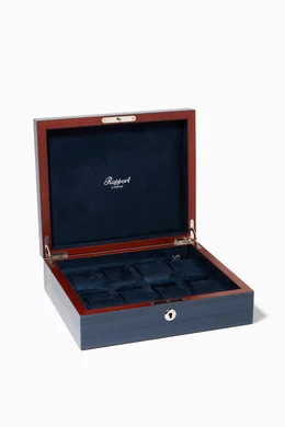 Buy Rapport Blue Heritage Collectors Watch Box in Lacquered Wood - Main Image