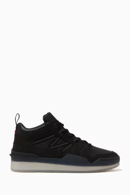 Buy Moncler Black Pivot High Top Sneakers in Leather For Men Online Ounass UAE