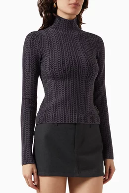 Monogram turtleneck 2025