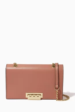 Buy ZAC Zac Posen Neutral Earthette Mini Crossbody Bag in Leather For Women Online Ounass UAE