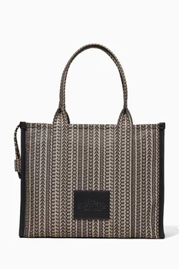 Buy Marc Jacobs Neutral Large The Monogram Tote Bag in Jacquard For Women Online Ounass UAE