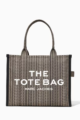 Buy Marc Jacobs Neutral Large The Monogram Tote Bag in Jacquard For Women Online Ounass UAE