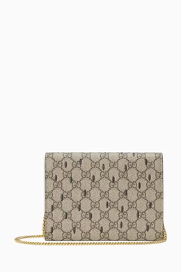 Buy Gucci Neutral Mini Double G Strawberry Crossbody Bag For