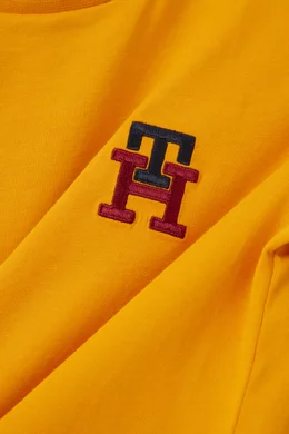 Yellow and red tommy hilfiger shirt sale