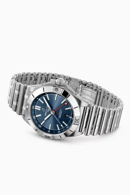 Buy Breitling Blue Chronomat Automatic GMT 40 Stainless Steel Watch 40mm For Men Online Ounass UAE