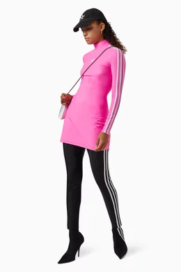 Buy Balenciaga Pink x adidas Cycling Mini Dress in Jersey