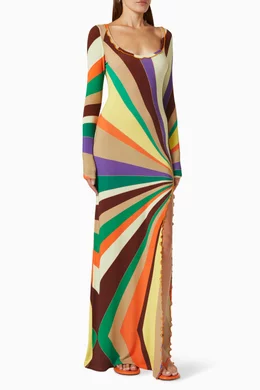 Brooke 2fer knit maxi dress 2025