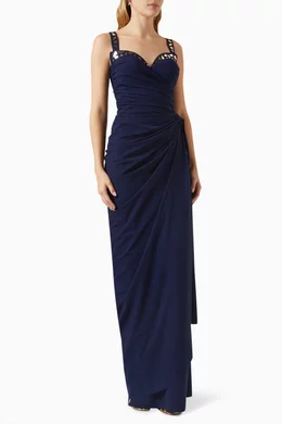 Buy Chiara Boni La Petite Robe Blue Raelynn Embellished Maxi Dress For Women Online Ounass UAE
