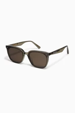 Buy Gentle Monster Green Heizer KC6 Sunglasses in Acetate For