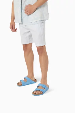 Buy Birkenstock Blue Arizona Sandals in Suede For Men Online