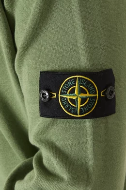 Stone island green sweater outlet