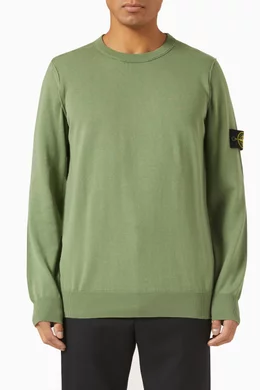 Stone island green sweater cheap