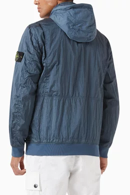 Stone island blue bomber jacket discount